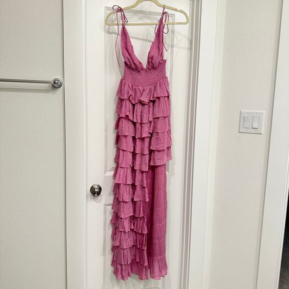 NWT Sundress Elise Long Dress in Cassis Lilas Size Large‎ - Picture 4 of 8
